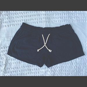 Roxy black linen shorts